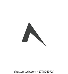 A Letter Template vector icon illustration design