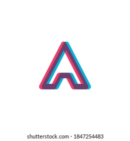 Vektorgrafik-Design einer Letter-Vorlage