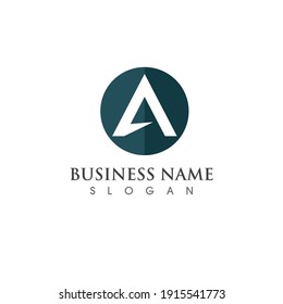 A Letter Template vector icon illustration design
