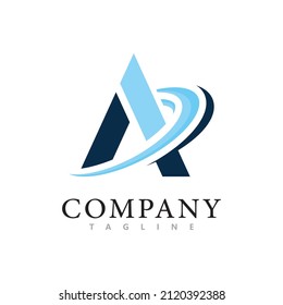 A Letter Template vector icon illustration design