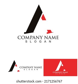 A Letter Template vector icon illustration design