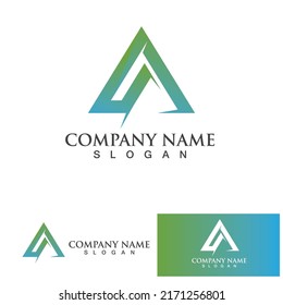 A Letter Template vector icon illustration design