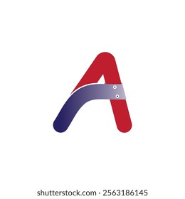 A Letter Template vector icon illustration design