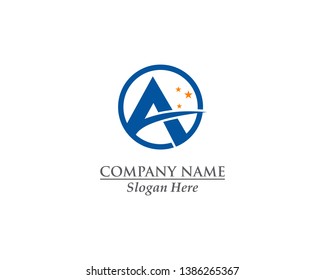 A letter template vector illustration design concept