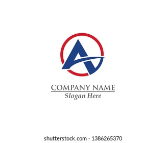 A letter template vector illustration design concept