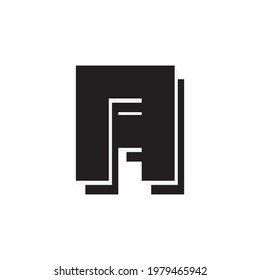letter A text effect design vector, Can be used for Logo.