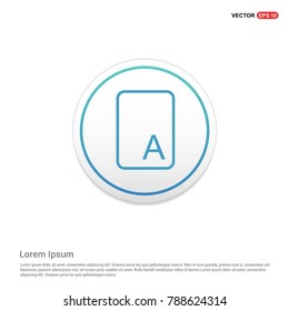 Letter Text Icon Background icon template