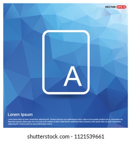 Letter Text Icon - Free vector icon