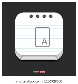 Letter Text Icon - Free vector icon