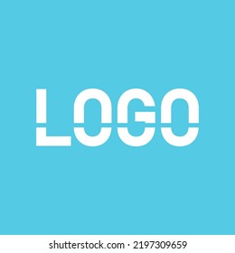 letter and text logo design