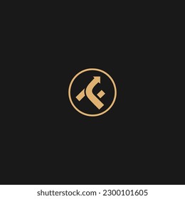 Diseño del logotipo de flecha TF de la letra. Plantilla Inicial De Logotipo TF Para El Logotipo De Empresa Y Empresa
