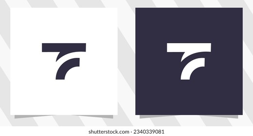 letter tf ft logo design