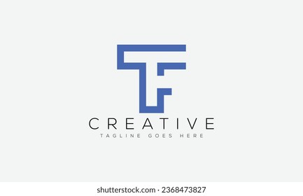 Letter TF logo design template vector illustration