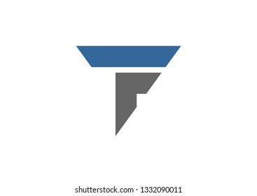 Letter TF logo design vector