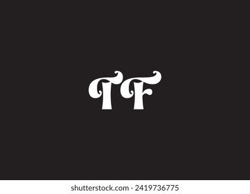 letter TF logo design vector template design for brand.