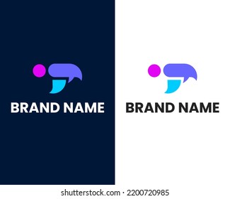 Buchstabe t,f,I moderne Logo-Design-Vorlage