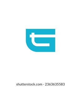 Letter TG or GT initial logo design in vector