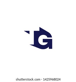 Letter TG line logo design. Linear creative minimal monochrome monogram symbol. Universal elegant vector sign design. Premium business logotype. Graphic alphabet symbol for corporate business identity