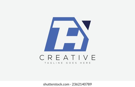 Letter TH logo design template vector illustration.