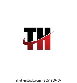 Letter TH einfaches Logo-Design-Vektorgrafik