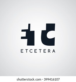 letter theme logo - etc symbol