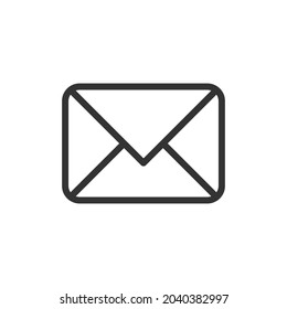 Icono de línea delgada de letra. Símbolo con estilo de contorno de moda. Diseño premium para web y aplicaciones. Perfecto para la interfaz de usuario. 