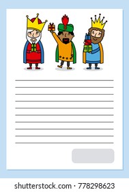 Letter to The three wise men of orient
