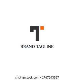letter ti design logo vector icon