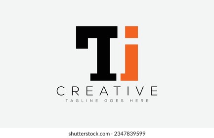 Letter TI logo design template vector illustration.