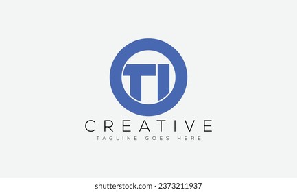 Letter TI logo design template vector illustration