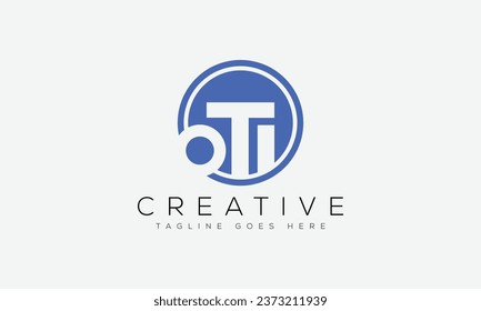 Letter TI logo design template vector illustration