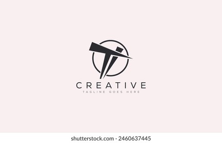 Letter TI logo design template vector illustration