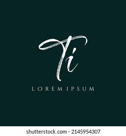 Letter TI luxury logo design vector