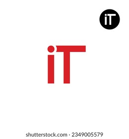 Letter IT TI Monogram Logo Design