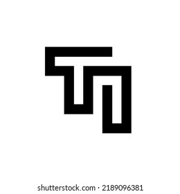 Letter TI monogram logo template