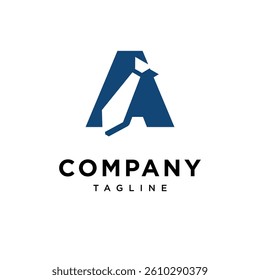 Letter A Tie Logo Icon Vector