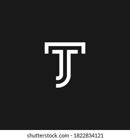 Letter TJ JT logo design logo template