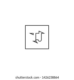 Letter TJ line logo design. creative square logo letter monogram symbol. Universal elegant vector sign design. Premium business logotype. Graphic alphabet symbol for corporate business identity