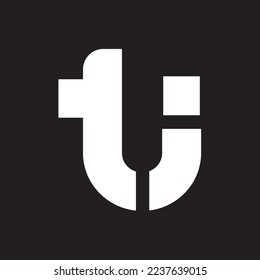 letter tj logo icon design vector image