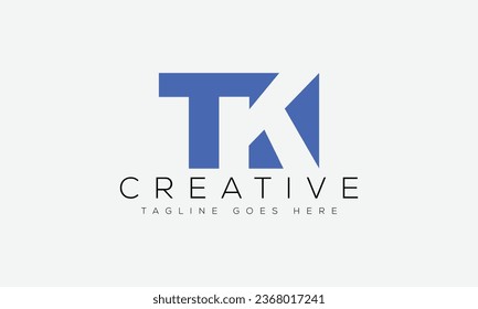 Letter TK logo design template vector illustration