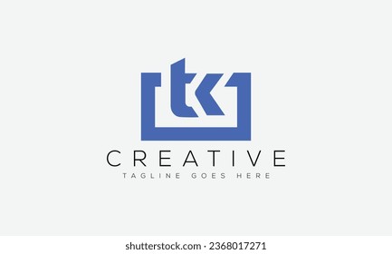 Letter TK logo design template vector illustration