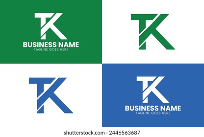 Letter TK Logo or TK monogram logo design vector