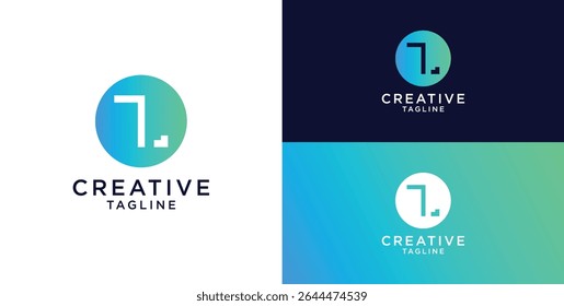 Vector de diseño de logotipo TL