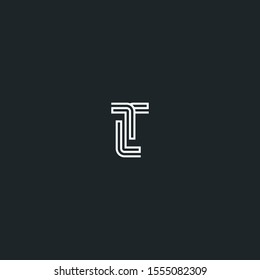 Letter TL or LT, eps 10