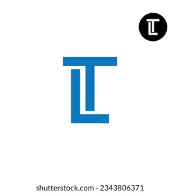 Letter TL LT Monogram Logo Design Simple