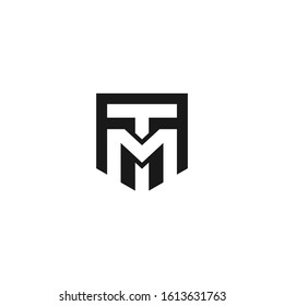 Letter TM initial simple logo design