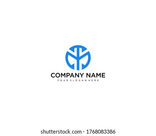 Letter TM line logo design. Linear creative minimal monochrome monogram symbol. Universal elegant vector sign design. Premium business logotype. Graphic alphabet symbol for corporate business identity