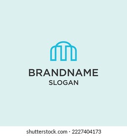 Icono de logotipo de carta TM modelo de diseño de ilustración vectorial