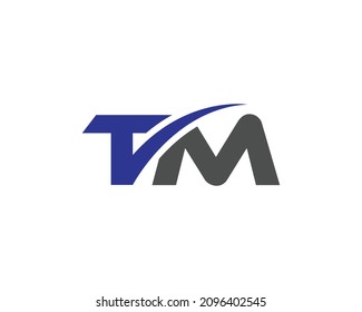 Letter TM Logo Icon Unique Design Vector Symbol Illustration.		