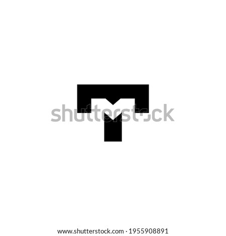 Letter TM monogram logo design vector